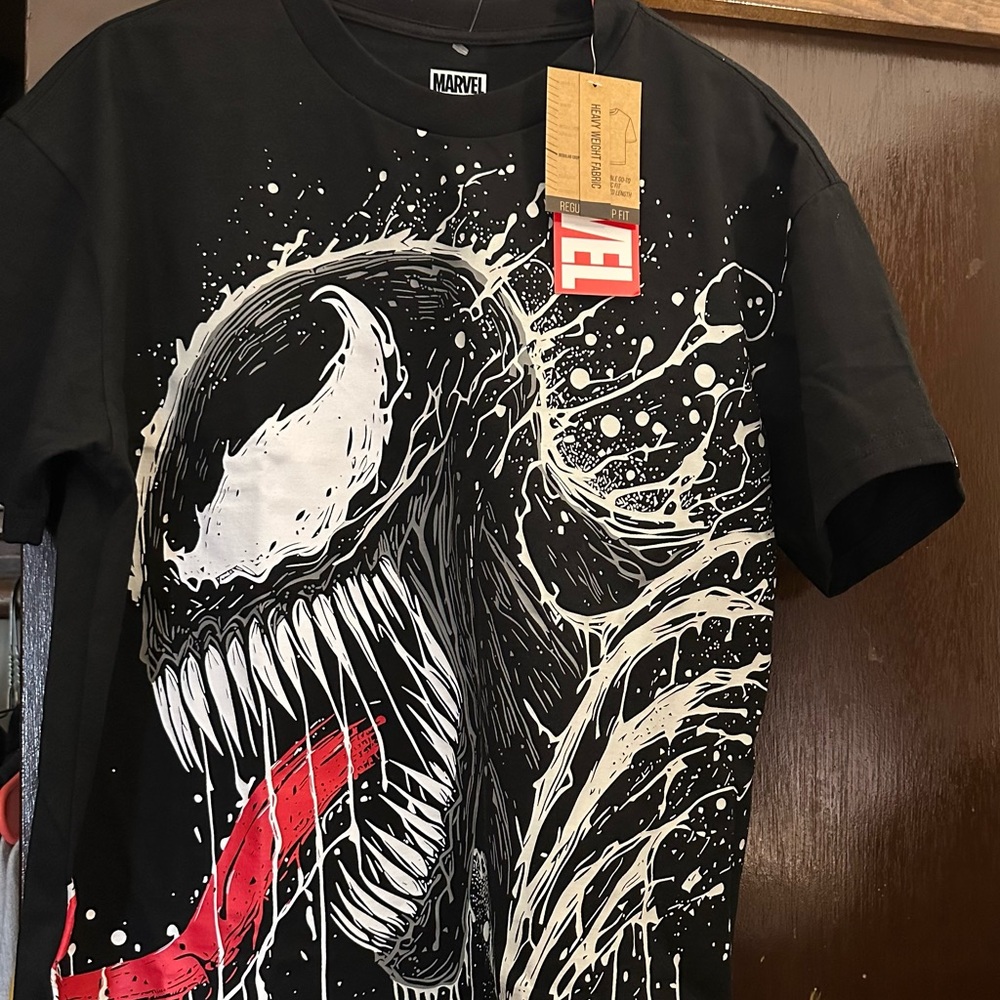 Marvel Venom Black and White T-Shirt